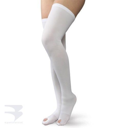 Unisex Anti-Embolism Stockings - 18 mmHg - Knee High - Open Toe